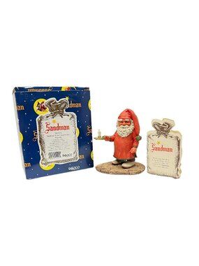 Enesco Sandman with Candleholder Figurine Klaus Wickl 1994 Christmas # 340553